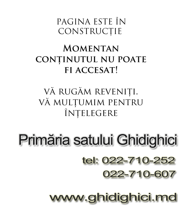 pagina in constructie