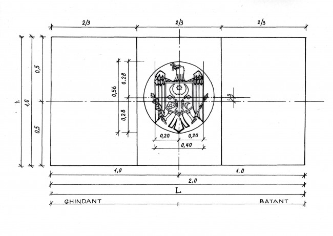 Imaginea grafică standard a Drapelului de Stat